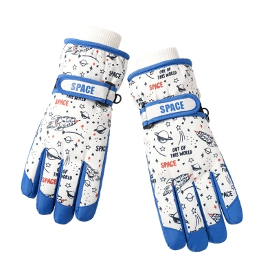 Găng Tay Trượt Tuyết Trẻ Em 7-14 tuổi - Ấm Áp, Chống Thấm Nước, Chống Gió, Chống Mài Mòn, Dùng Xe Đạp Ngoài Trời 5
