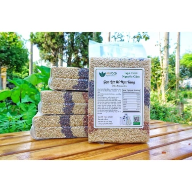 Gạo Lứt Tam Vị 1kg OG Food XanhSam Organic - Giá 57.200₫, Dinh Dưỡng, Tinh Khiết, Thơm Ngon