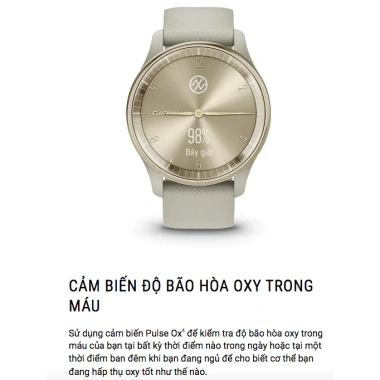 Garmin Vivomove Trend – Sạc không dây, bảo hành 24 tháng, giá 8.05 triệu