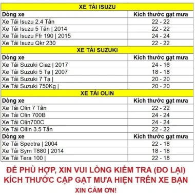 Gạt Mưa Xe Tải Suzuki Carry Truck Pro Van Thân Mềm Không Xương Cao Cấp Siêu Sạch Giá 149.400₫ 2