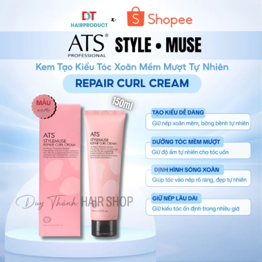 Gel ATS 150ml - Tạo Kiểu Tóc Uốn Xoăn, Gel Mềm Không Bết Dính, Giữ Nếp Tự Nhiên