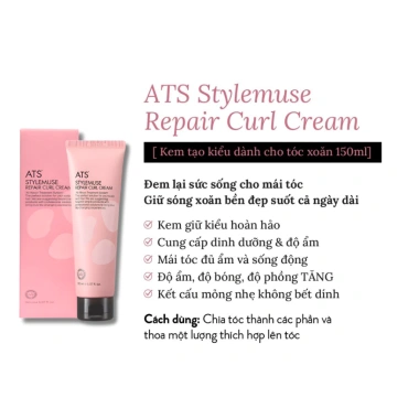 Gel ATS 150ml - Tạo Kiểu Tóc Uốn Xoăn, Gel Mềm Không Bết Dính, Giữ Nếp Tự Nhiên