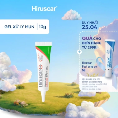 Gel giảm mụn nhanh 24h Hiruscar Anti Acne Advance Spot Gel 10g - Chỉ 162.000 VND