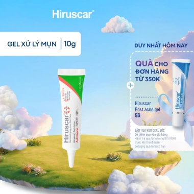 Gel giảm mụn nhanh 24h Hiruscar Anti Acne Advance Spot Gel 10g - Chỉ 162.000 VND