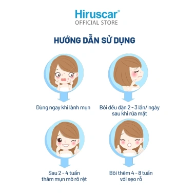 Gel Hiruscar Post Acne 10g - Chăm sóc sẹo mụn, mụn thâm, giá 500.000đ 4