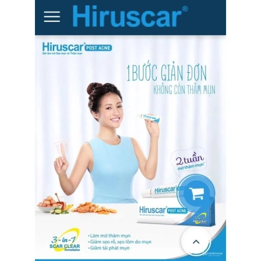 Gel Hiruscar Post Acne 5g - Giảm sẹo, làm mờ vết thâm sau mụn, Quà tặng ưu đãi 500k 3 Gel Hiruscar Post Acne 5g - Giảm sẹo, làm mờ vết thâm sau mụn, Quà tặng ưu đãi 500k 3