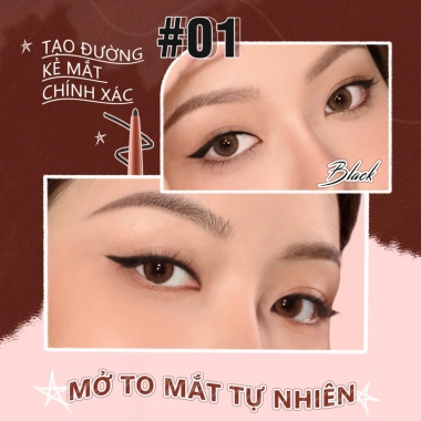 Gel kẻ mắt PINKFLASH E13 Rosslyn chính hãng - Chống thấm nước, lâu trôi 0.1g 2