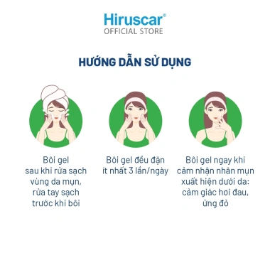 Gel trị mụn Hiruscar Anti-Acne Spot 10g - Giảm giá 500k, nhanh tan mụn, không khô 4 Gel trị mụn Hiruscar Anti-Acne Spot 10g - Giảm giá 500k, nhanh tan mụn, không khô 4