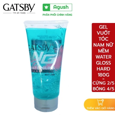 Gel vuốt tóc Gatsby 170g unisex – Thơm mềm, giữ nếp chắc, bóng mượt, công thức nước Hard