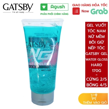 Gel vuốt tóc Gatsby 170g unisex – Thơm mềm, giữ nếp chắc, bóng mượt, công thức nước Hard 10