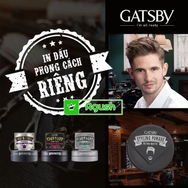 Gel vuốt tóc nam Gatsby Pomade 75g - mềm bóng, cứng nếp thơm Nhật, giá 168.000₫ 4 Gel vuốt tóc nam Gatsby Pomade 75g - mềm bóng, cứng nếp thơm Nhật, giá 168.000₫ 4
