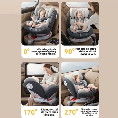 Ghế an toàn Beridi đa năng cho trẻ 0-12 tuổi, di động, ngả lưng thoải mái, giá ưu đãi 2,842,700₫ 9