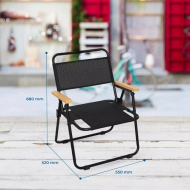 Ghế cà phê QUI PHÚC thép sơn tĩnh điện - chắc chắn, chịu lực tốt, lưng lưới thoáng khí, thoải mái, gấp gọn linh hoạt, giá 227.960 VND