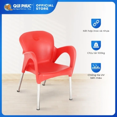 Ghế cà phê Sake QUI PHÚC - Chân inox chống trượt, an toàn - Giá ưu đãi 291.100₫