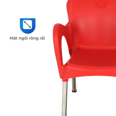 Ghế cà phê Sake QUI PHÚC - Chân inox chống trượt, an toàn - Giá ưu đãi 291.100₫