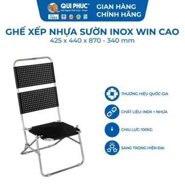 Ghế cà phê Win QUI PHÚC lưng nhựa cao, thoáng khí, thoải mái, gấp gọn tiện lợi 8 Ghế cà phê Win QUI PHÚC lưng nhựa cao, thoáng khí, thoải mái, gấp gọn tiện lợi 8