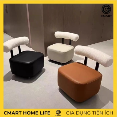 Ghế Đẩu Nhỏ Gỗ Nguyên Khối Retro Sang Trọng 360 Xoay - Giá 249.000đ