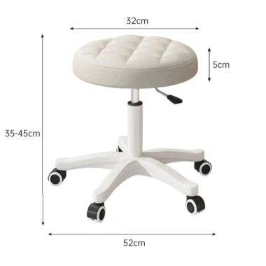 Ghế Đẩu Tròn Xoay CMGL02 Đệm Cao Cấp, Bánh Xe Di Chuyển Tiện Lợi, Giá 233.100₫ 9