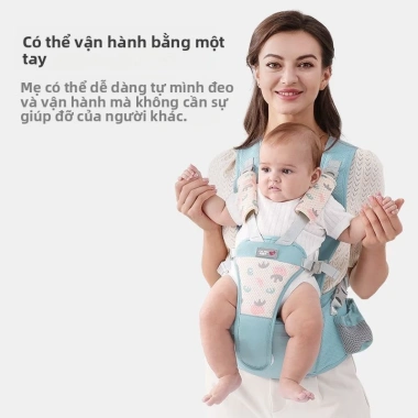 Ghế đeo em bé Aibeiyou – Đeo eo trước, mỏng nhẹ cho trẻ 0‑3 tuổi, giảm còn 927.5k 6 Ghế đeo em bé Aibeiyou – Đeo eo trước, mỏng nhẹ cho trẻ 0‑3 tuổi, giảm còn 927.5k 6