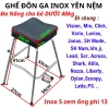 Ghế Đôn Ga Inox Yên Nệm Đen Xe Máy Tay Ga - Giá 155.400₫, Siêu Bền, Tiện Lợi 9