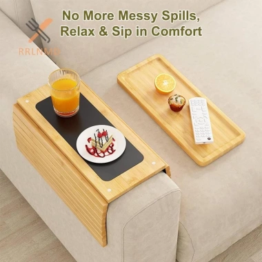 Ghế Đựng Cốc Tự Nhiên Chống Trơn Trượt Sofa Tre Tay Gập Lại - Điều Khiển Từ Xa Mới