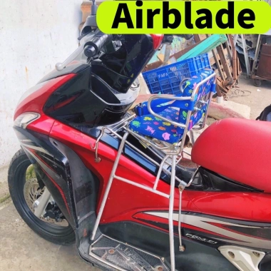 GHẾ GA GẬP VÒNG INOX cho Airblade PCX, Impulse, Freego - An toàn bé, giá chỉ 260k 9