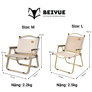 Ghế Gấp Gọn BEIYUE Vải Nâu Nhập Khẩu - Ghế Cafe Dã Ngoại Du Lịch Giá Rẻ 160k 10 Ghế Gấp Gọn BEIYUE Vải Nâu Nhập Khẩu - Ghế Cafe Dã Ngoại Du Lịch Giá Rẻ 160k 10