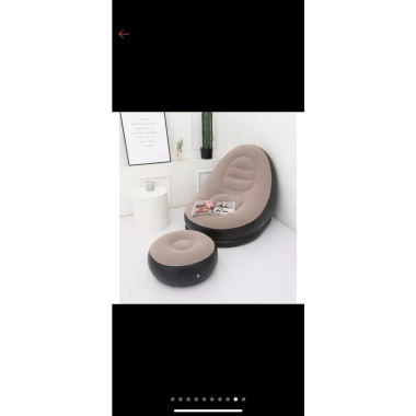 Ghế hơi tựa lưng bọc nhung cao cấp, mềm mại êm ái - mua ghế to tặng ghế tròn nhẹ 10 Ghế hơi tựa lưng bọc nhung cao cấp, mềm mại êm ái - mua ghế to tặng ghế tròn nhẹ 10