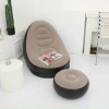 Ghế hơi tựa lưng vỏ nhung lụa mềm mịn kèm ghế tròn gác chân - Giá 475k