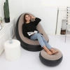 Ghế hơi tựa lưng vỏ nhung lụa mềm mịn kèm ghế tròn gác chân - Giá 475k 6