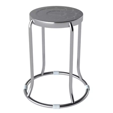 Ghế inox đôn Dona QUI PHÚC, sáng bóng, chịu lực tốt, xếp chồng tiện, chống trượt
