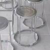 Ghế inox đôn Dona QUI PHÚC, sáng bóng, chịu lực tốt, xếp chồng tiện, chống trượt 8