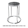 Ghế inox đôn Dona QUI PHÚC, sáng bóng, chịu lực tốt, xếp chồng tiện, chống trượt 10