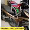 Ghế Ngồi Xe Airblade Cũ 2.013 - Dây Đai An Toàn, Ga Xếp Sắt Gấp Gọn, Bảo Vệ Bé
