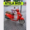 Ghế ngồi xe ATILA ELIZABETH NOZZA cho bé - ghế ga xếp sắt sơn tĩnh điện xám, an toàn 2