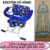 Ghế ngồi xe máy ghế số gập inox - Yên nệm, có tựa, vòng, gác chân, an toàn cho bé, giá ưu đãi 195.300 VND 7