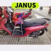 Ghế ngồi xe máy JANUS cho bé ghế ga xếp sắt sơn tĩnh điện gấp gọn giảm giá 199k 3