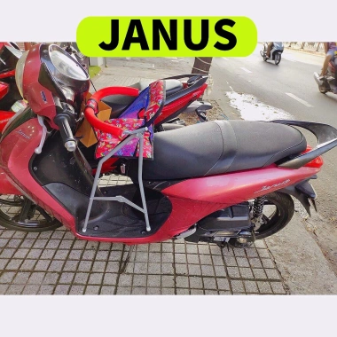 Ghế ngồi xe máy JANUS cho bé ghế ga xếp sắt sơn tĩnh điện gấp gọn giảm giá 199k 3 Ghế ngồi xe máy JANUS cho bé ghế ga xếp sắt sơn tĩnh điện gấp gọn giảm giá 199k 3