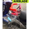 Ghế ngồi xe máy tay ga Airblade gập inox, vòng xe cho bé, phù hợp AB IMPLUSE FREEGO PCX, giá ưu đãi 260.400 VND 2