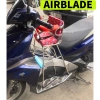 Ghế ngồi xe máy tay ga Airblade gập inox, vòng xe cho bé, phù hợp AB IMPLUSE FREEGO PCX, giá ưu đãi 260.400 VND 3
