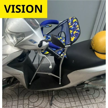 Ghế ngồi xe máy Vision - vòng an toàn, ghế ga xếp sắt sơn tĩnh điện, giá 190.450 VND