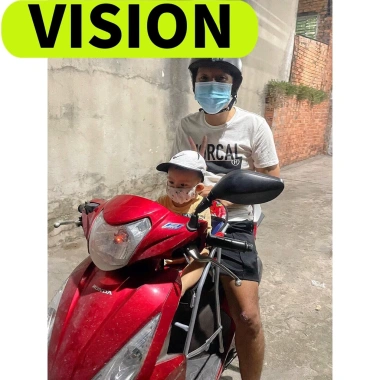 Ghế ngồi xe máy Vision - vòng an toàn, ghế ga xếp sắt sơn tĩnh điện, giá 190.450 VND