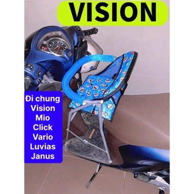 Ghế ngồi xe tay ga cho bé bản nâng cấp – Sắt sơn tĩnh điện, kèm dây đai & vòng bảo hiểm an toàn, giá ưu đãi 220.500₫ 2