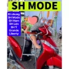 Ghế ngồi xe tay ga sắt sơn tĩnh điện xám có dây đai an toàn cho bé - 220.500đ 9