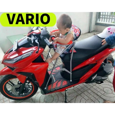 Ghế Ngồi Xe Vario Cho Bé - Ga Xếp Sắt Sơn Tĩnh Điện, Gấp Gọn, An Toàn, Giá 190.450đ Giảm Đặc Biệt