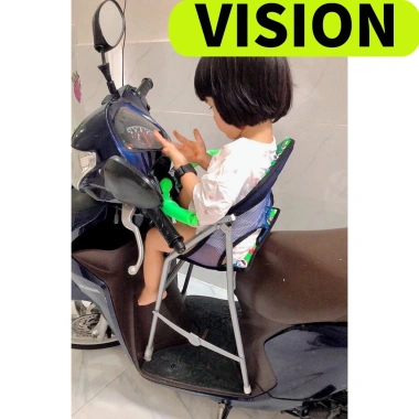 Ghế ngồi xe VISION vòng an toàn, ga xếp sắt sơn tĩnh điện, giá chỉ 193.380₫