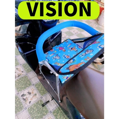 Ghế ngồi xe VISION vòng an toàn, ga xếp sắt sơn tĩnh điện, giá chỉ 193.380₫