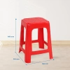 Ghế nhựa cao QUI PHÚC mặt vuông - Combo 4,6,10 ghế, tiện lợi, chống trượt, an toàn, chịu lực 90kg - Giá ưu đãi 236.160₫ 2