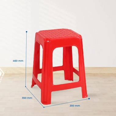Ghế nhựa cao QUI PHÚC mặt vuông - Combo 4,6,10 ghế, tiện lợi, chống trượt, an toàn, chịu lực 90kg - Giá ưu đãi 236.160₫