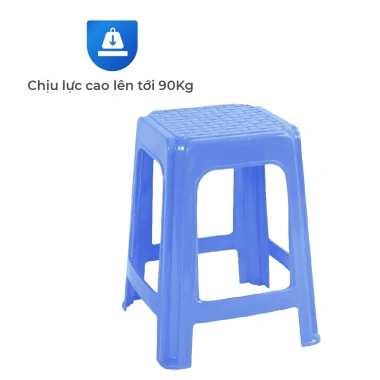 Ghế nhựa cao QUI PHÚC mặt vuông - Combo 4,6,10 ghế, tiện lợi, chống trượt, an toàn, chịu lực 90kg - Giá ưu đãi 236.160₫